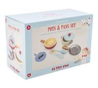 Dinette batterie casseroles poêles faitout en bois 'Honey Bake' Le