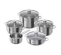 Ensemble de Casseroles - ZWILLING - Twin Nova - Acier Inoxydable - 5 Pièces - Couvercle en Verre