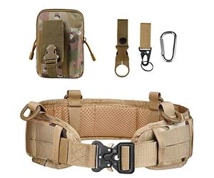 Ensemble de ceinture de combat tactique, Ceinture Molle avec boucle en métal