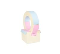 Ensemble de cerceaux 3 blocs rose bleu jaune pastel