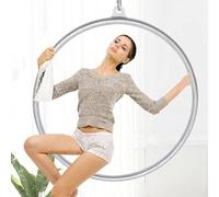 Ensemble de cerceaux aériens, Lyra aérienne pour acrobaties et fitness, kit complet de matériel de gréement pour entraînement de cirque, diamètre de 90 cm, design durable et robuste