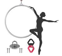 Ensemble de cerceaux aériens pour entraînement de danse et de yoga, équipement à point unique en acier inoxydable