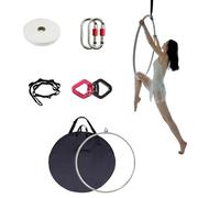 Ensemble de cerceaux lyra aériens avec sac de rangement étanche et ruban antidérapant, anneau de yoga à point unique, équipement aérien de cirque pour professionnels