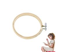 Ensemble de cercles à broder : cercle pour point de , cadre de artisanal, conception portable, facile à utiliser | Anneau en bois réglable multi-usages pour projets de broderie DIY