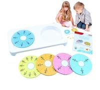 Ensemble de cercles de fraction - Manipulatives de mathématiques | Ensemble de carreaux de fraction pour salle de classe, kit éducatif, outils pédagogiques à code couleur, outils d'apprentissage pour