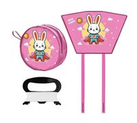 Ensemble de cerf Volant pour, kit de Jouets Volants, Jeu de Vent en Plein air, Conception Pliable légère permettant Un Assemblage Rapide et Facile à Transporter, Le matériau Offre Une expérien