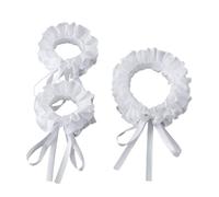 Ensemble de chaîne de col léger et anti-froissement - Réponse flexible code vestimentaire pour les réunions de direction et les événements Ensemble col et poignets amovibles en dentelle noire
