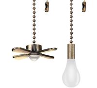 Ensemble de chaîne de tir de ventilateur de 2 - chaîne de tir pour l'interrupteur de lumière, corde pour l'interrupteur de ventilateur, pendentif de lampe de table, pendentif d'ampoule pour la lumière