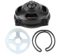 Ensemble de Chaîne et de Pignon de Moto, Cloche D'embrayage de Vélo de Poche avec Chaîne de Pignon T8F et Chaîne D'entraînement de Moto en Alliage D'aluminium à Engrenages 6T,