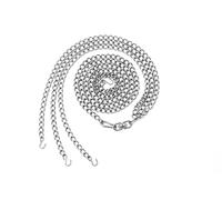 Ensemble de chaînes Hero en acier inoxydable - Pour trépied avec compensateur de torsion - Pour grille de barbecue - 50, 60, 70 cm