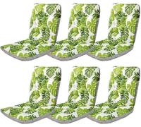 Ensemble De Chaises à Dossier Haut De 1/2/4/6 avec Attaches épaissi Monobloc Extérieur Intérieur Meubles Siège De Chaise, B, 33x42x45cm6pcs