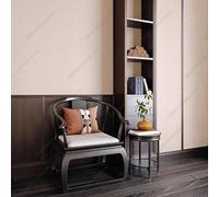 Ensemble de chaises chinoises neuves en bois massif à dossier rond - Chaise de salon de thé zen, chaise de maître et chaise à dossier de style Ming (2 pièces) for salon et maison de thé(Style3)