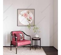 Ensemble de chaises chinoises neuves en bois massif à dossier rond - Chaise de salon de thé zen, chaise de maître et chaise à dossier de style Ming (2 pièces) for salon et maison de thé(Style4)