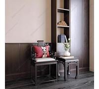 Ensemble de chaises chinoises neuves en bois massif à dossier rond - Chaise de salon de thé zen, chaise de maître et chaise à dossier de style Ming (2 pièces) for salon et maison de thé(Style5)