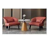 Ensemble De Chaises D'appoint Modernes avec Table, Canapé en Simili Cuir Et Desk en Ardoise for Bureau, Hôtel, Salon - Support Ergonomique Et Design Élégant(Table+2Chair,D)