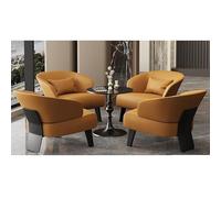 Ensemble De Chaises D'appoint Modernes avec Table, Canapé en Simili Cuir Et Desk en Ardoise for Bureau, Hôtel, Salon - Support Ergonomique Et Design Élégant(Table+4Chair,L)