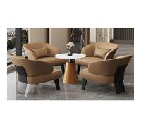 Ensemble De Chaises D'appoint Modernes avec Table, Canapé en Simili Cuir Et Desk en Ardoise for Bureau, Hôtel, Salon - Support Ergonomique Et Design Élégant(Table+4Chair,C)