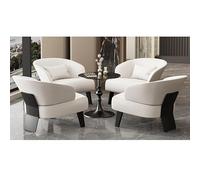 Ensemble De Chaises D'appoint Modernes avec Table, Canapé en Simili Cuir Et Desk en Ardoise for Bureau, Hôtel, Salon - Support Ergonomique Et Design Élégant(Table+4Chair,K)