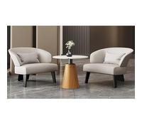 Ensemble De Chaises D'appoint Modernes avec Table, Canapé en Simili Cuir Et Desk en Ardoise for Bureau, Hôtel, Salon - Support Ergonomique Et Design Élégant(Table+2Chair,G)