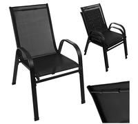 Ensemble De Chaises De Jardin Gardlov - 2 Chaises Empilables - Noir