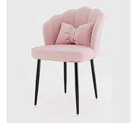 Ensemble de chaises de salle à manger scandinaves - 2 chaises rembourrées modernes avec pieds en métal, design sans accoudoirs, parfait pour la cuisine et la salle à manger, élégant et confortable