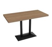 Ensemble de chaises de Table en Bois, Cabine de café Moderne, Tables de chaises avec Bases en métal, Robustes, faciles à Nettoyer for Restaurant, Bistro et Maison(F)