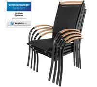 Ensemble de Chaises empilable Aluminium 2 couleurs 3 Variante DIPLOMAT ib style®