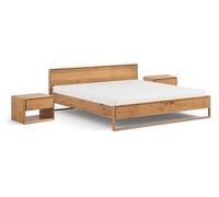 Ensemble De Chambre À Coucher Adria 3 Pièces En Bois Massif Huile État Optionnel