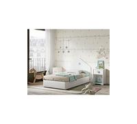 Ensemble de chambre à coucher enfant coloris blanc ( Tete de lit + 2 chevets ) --