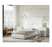 Ensemble de chambre à coucher enfant coloris blanc ( Tete de lit + 2 chevets ) -PEGANE- Blanc