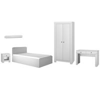 Ensemble De Chambre D'Enfant Terni 5 Pièces Gris Argenté