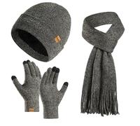 Ensemble de chapeaux respirants, écharpe longue, gants pour écrans tactiles, joli chapeau à la mode pour les sorties en famille et les soirées à thème, gants coupe-vent