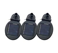 Ensemble de charge solaire de rechange résistant aux intempéries - Rotation - Panneau PV facile à utiliser pour éclairage extérieur - Accessoires d'éclairage extérieur à suspendre
