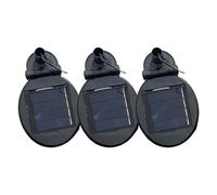 Ensemble de charge solaire de rechange résistant aux intempéries - Rotation - Panneau PV facile à utiliser pour éclairage extérieur - Accessoires d'éclairage extérieur à suspendre