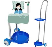 Ensemble de chariots à bouteilles d'oxygène à roulettes, chariot à bouteille unique, support de stockage portable for bouteilles de gaz médical(20L 110cm(43 3/10"))