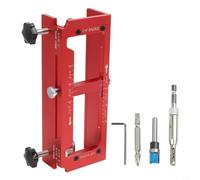 Ensemble de charnière de porte en aluminium 6061 amélioré avec patins antidérapants pour une coupe stable de mortaises de 6,3 à 12,7 cm sur les portes en bois sans compétences complexes nécessaires