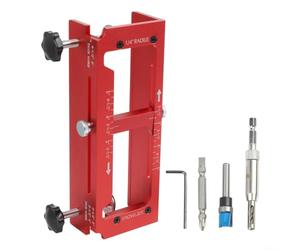 Ensemble de charnière de porte en aluminium 6061 amélioré avec patins antidérapants pour une coupe stable de mortaises de 6,3 à 12,7 cm sur les portes en bois sans compétences complexes nécessaires