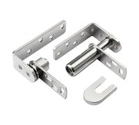 Ensemble de charnières à fermeture automatique en acier inoxydable, 1 paire, fermeture automatique, Double Action, porte d ' armoire à ressort