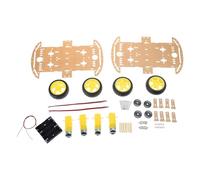 Ensemble de châssis de voiture Robot, accessoires de voiture télécommandés compatibles avec boîtier de batterie, Module ultrasonique 4WD, châssis à quatre roues motrices