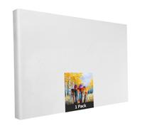 Ensemble de châssis en 1 pièce de 70 x 90 cm - Toile d'art blanche en polyester à peindre, prête à l'emploi, convient pour les peintures acryliques ou les peintures textiles, fournitures de projet de