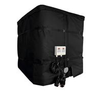 Ensemble De Chauffage Pour Fût IBC 1000L - Comprend Couverture Isolante Et Régulateur 0-120°C, Alimentation 110V/220V, Pour L'Entreposage Extérieur(Black)