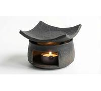 Ensemble de chauffe-thé en céramique 3 en 1 fait à la main avec porte-bougie pour chauffer le thé, le café et le thé, le café