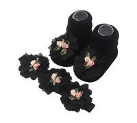 Ensemble de chaussettes à fleurs en dentelle, bandeau et chaussettes pour bébé, parfait pour les fêtes de princesse et les séances photo de nouveau-nés, pour nouveau-né, cheville pour fille,