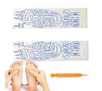 Ensemble de chaussettes de massage - Chaussettes de réflexologie, outil de massage des points | Aide à soulager les pieds offrant une cartographie douce de la pression soutien de relaxation pour les