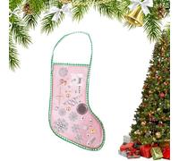 Ensemble de chaussettes de Noël en maille | Chaussettes de festival d'hiver, sac festif pour rassembler des bonbons en intérieur, des collations, des festivals, des activités de fête, la maison