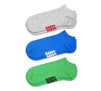 Happy Socks Chaussettes bleu / gris clair / citron vert / noir, Taille 36-40