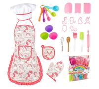 Ensemble De Chef Pour Enfants De 3 Ans, Kits De Cuisine, Tablier De Chef, Chapeau, Costume De Jeu De Rôle