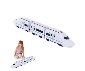 Ensemble de chemin de fer de métro - Kit de moteur de train électronique de 2,76 pouces, support de mouvement audiovisuel, modèle de voie à roulement fluide avec système d'éclairage interactif | Salle