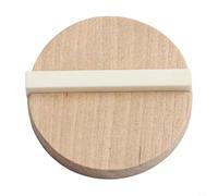 Ensemble de chevalet de guitare à résonateur - Biscuit et selle - Écrou en os de bœuf de rechange avec base en bois pour un son amélioré - Kit de matériel marron clair pour la plupart des guitares à