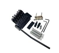 Ensemble De Chevalet Double Tremolo, Compatible Avec Ibanez, Jem | Pour Lic, set métal noir avec barre de vibrato, goujons, ressorts, sillet blocage(Black)